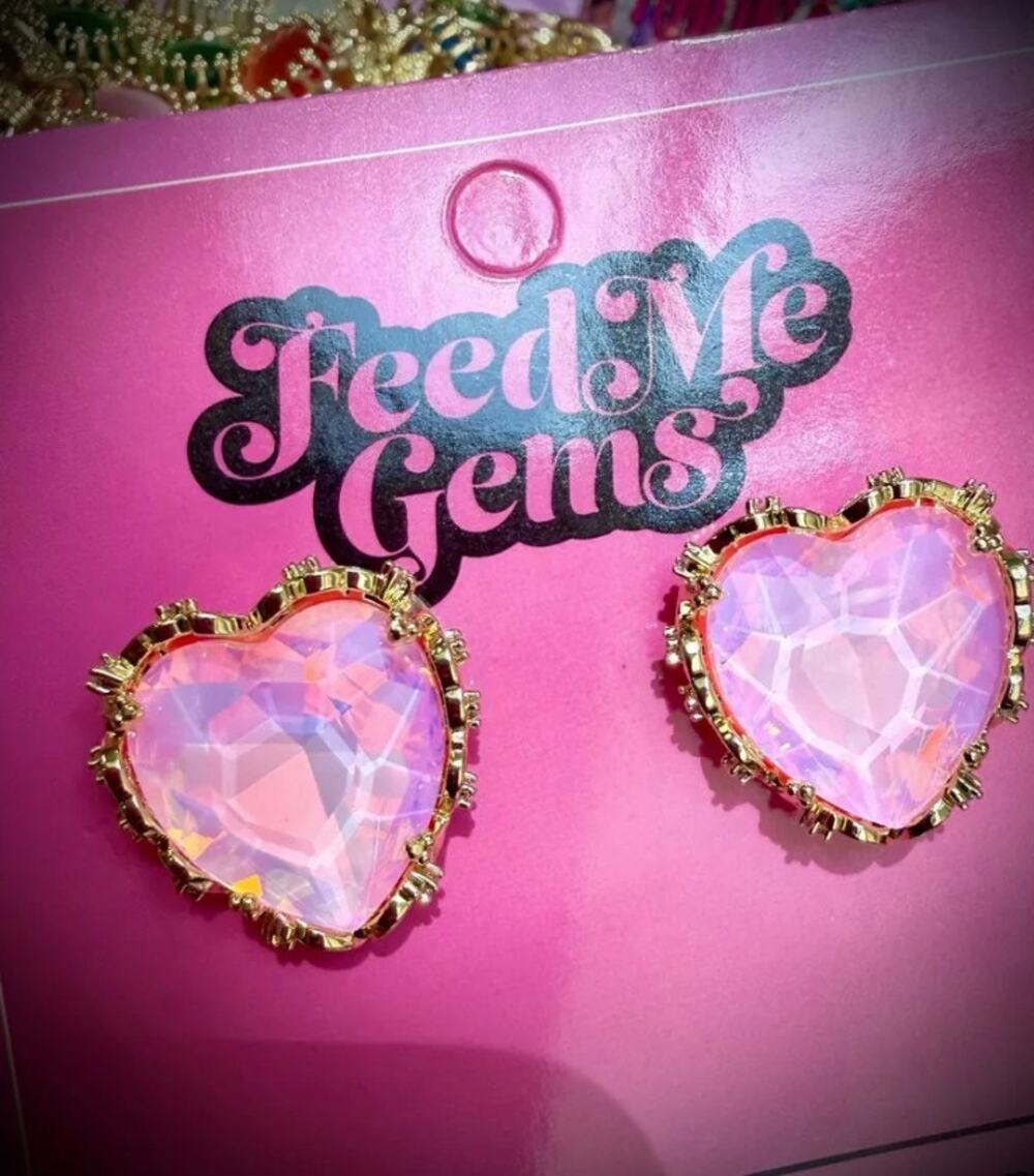 Feed Me Gems | NWT | Pink Opal Aphrodite Stud Earrings